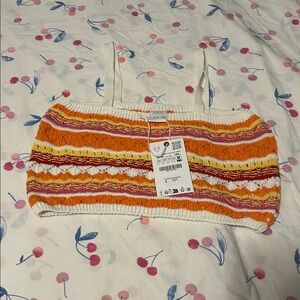 NWT Zara sweater bra top
